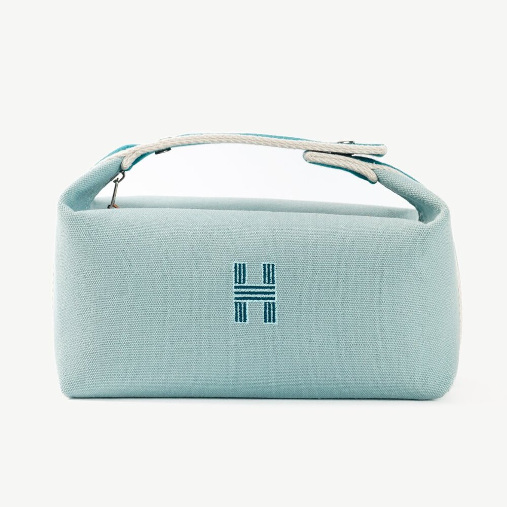 Hermes Bride-a-Brac Small Model Eucalyptus Canvas Case